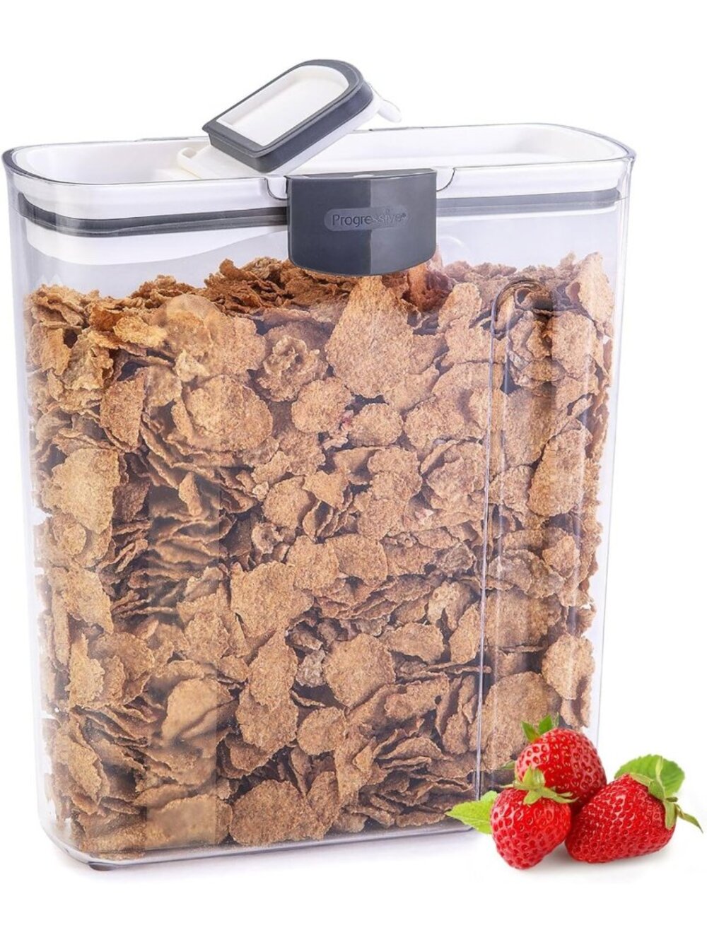 Airtight Cereal Storage Container, 3.5-Quart Food Keeper, Freshness Seal